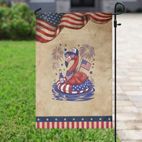 Flamingo 4Th Of July USA American Flag Patriotic Garden Flag