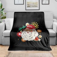 USA 250th Anniversary Santa Christmas In July Throw Blanket