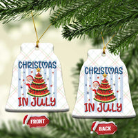 Funny Santa Christmas in July Ceramic Ornament Melon Christmas Tree Summer