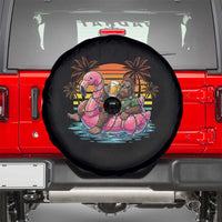 Funny Bigfoot Drinking Beer Christmas in July Spare Tire Cover