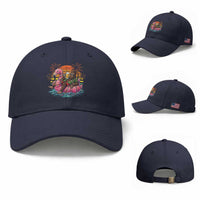 Funny Bigfoot Drinking Beer Christmas in July Baseball Cap