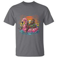 Funny Bigfoot Drinking Beer Christmas in July T Shirt