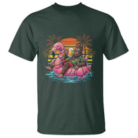 Funny Bigfoot Drinking Beer Christmas in July T Shirt