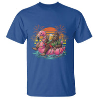 Funny Bigfoot Drinking Beer Christmas in July T Shirt