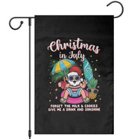 Christmas in July Santa Garden Flag Palm Tree Beach Summer Hawaii
