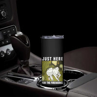 Funny Frog 4th of July Skinny Tumbler Just Here For The Fireworks