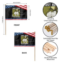 Funny Frog 4th of July Patriotic Handheld Flag Just Here For The Fireworks