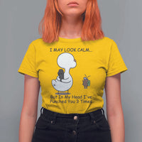 In My Head I Have Pecked You 3 Times T Shirt For Women Funny Duck Sarcastic Farm Humor - Wonder Print Shop