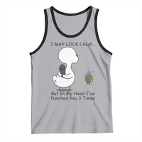 In My Head I Have Pecked You 3 Times Tank Top Funny Duck Sarcastic Farm Humor - Wonder Print Shop