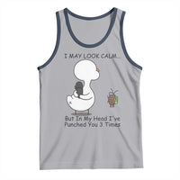 In My Head I Have Pecked You 3 Times Tank Top Funny Duck Sarcastic Farm Humor - Wonder Print Shop