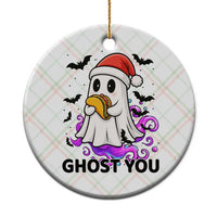 Funny Ghost Halloween Xmas Ceramic Ornament Ghost You - Wonder Print Shop