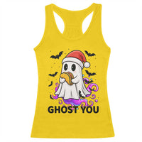 Funny Ghost Halloween Christmas Racerback Tank Top Ghost You - Wonder Print Shop