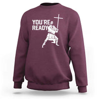 Funny Jesus Christian Meme Sweatshirt You Are Ready - Wonder Print Shop