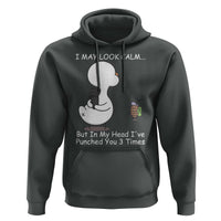 Duck Sarcastic Farm Hoodie In My Head I Have Pecked You 3 Times - Wonder Print Shop