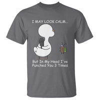 Duck Sarcastic Farm T Shirt In My Head I Have Pecked You 3 Times - Wonder Print Shop