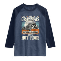 Some Grandpas Play Bingo Real Grandpas Drive Hotrods Raglan Shirt 1932 American Classic Hotrod