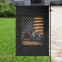 1932 American Classic Hotrod US Flag 4th of July Garden Flag