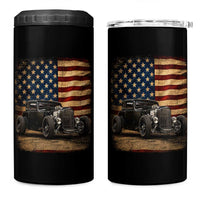 1932 American Classic Hotrod US Flag 4th of July 4 in 1 Can Cooler Tumbler