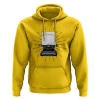 Funny Typewriter Hoodie I Am An Author What Is Your Superpower - Wonder Print Shop