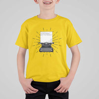 Funny Typewriter T Shirt For Kid I Am An Author What Is Your Superpower - Wonder Print Shop