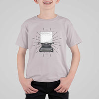 Funny Typewriter T Shirt For Kid I Am An Author What Is Your Superpower - Wonder Print Shop