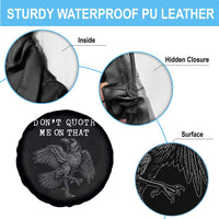 Funny Literary Spare Tire Cover Do Not Quoth Me On That - Wonder Print Shop