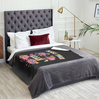 Kiss Your Brain Throw Blanket Funny Teacher - Wonder Print Shop