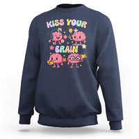 Kiss Your Brain Sweatshirt Funny Teacher - Wonder Print Shop
