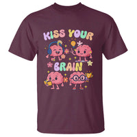 Kiss Your Brain T Shirt Funny Teacher - Wonder Print Shop