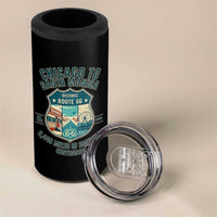 Route Highway 66 Chicago Santa Monica Vintage America Road Trip 4 in 1 Can Cooler Tumbler