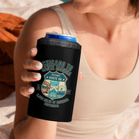 Route Highway 66 Chicago Santa Monica Vintage America Road Trip 4 in 1 Can Cooler Tumbler