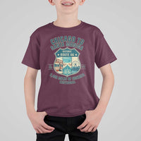 Route Highway 66 Chicago Santa Monica Vintage America Road Trip T Shirt For Kid