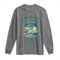 Route Highway 66 Chicago Santa Monica Vintage America Road Trip Long Sleeve Shirt