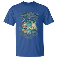 Route Highway 66 Chicago Santa Monica Vintage America Road Trip T Shirt
