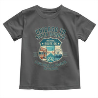 Route Highway 66 Chicago Santa Monica Vintage America Road Trip Toddler T Shirt