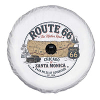 Route Highway 66 Map Chicago to Santa Monica Spare Tire Cover Vintage America Road Trip Americana