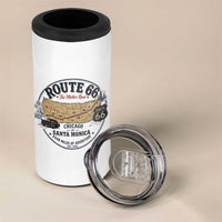 Route Highway 66 Map Chicago to Santa Monica 4 in 1 Can Cooler Tumbler Vintage America Road Trip Americana