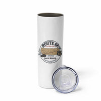 Route Highway 66 Map Chicago to Santa Monica Skinny Tumbler Vintage America Road Trip Americana