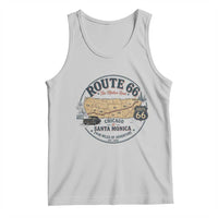Route Highway 66 Map Chicago to Santa Monica Tank Top Vintage America Road Trip Americana
