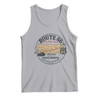 Route Highway 66 Map Chicago to Santa Monica Tank Top Vintage America Road Trip Americana