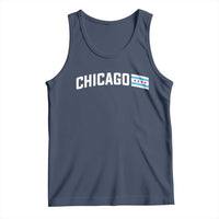 Sweet Chicago Flag Red Six Pointed Stars Tank Top