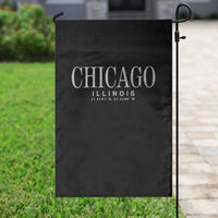 Chicago Illinois IL Est 1837 Vintage Travel Souvenir Garden Flag
