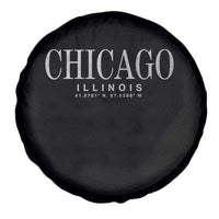 Chicago Illinois IL Est 1837 Vintage Travel Souvenir Spare Tire Cover
