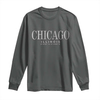 Chicago Illinois IL Est 1837 Vintage Travel Souvenir Long Sleeve Shirt