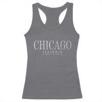 Chicago Illinois IL Est 1837 Vintage Travel Souvenir Racerback Tank Top