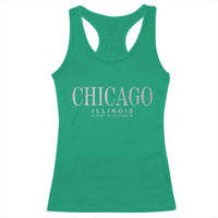 Chicago Illinois IL Est 1837 Vintage Travel Souvenir Racerback Tank Top