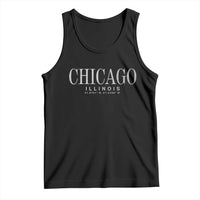 Chicago Illinois IL Est 1837 Vintage Travel Souvenir Tank Top