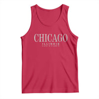Chicago Illinois IL Est 1837 Vintage Travel Souvenir Tank Top
