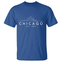 Chicago Downtown Skyline Minimalist Illinois Souvenir T Shirt