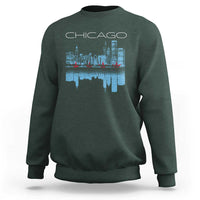 Chicago City Skyline Night Lights Sweatshirt